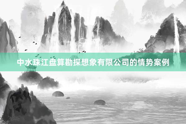 中水珠江盘算勘探想象有限公司的情势案例